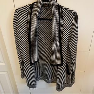 Dynamite Black & White Knit Sweater